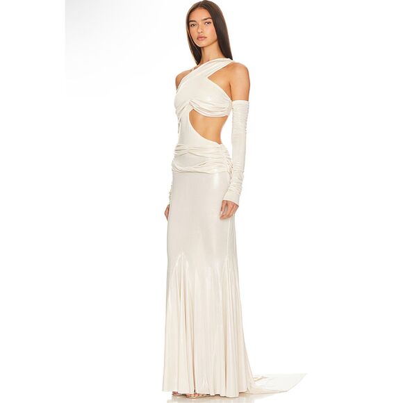 Di Petsa Golden Moonlight Dress in Metallic Gold Size XL $2030 - Picture 2 of 15